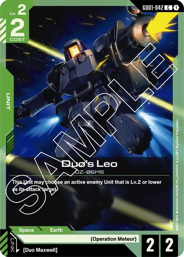 Duo's Leo - Newtype Rising (GD01) NM