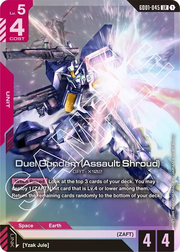 Duel Gundam (Assault Shroud) - Newtype Rising (GD01) NM *FOIL*