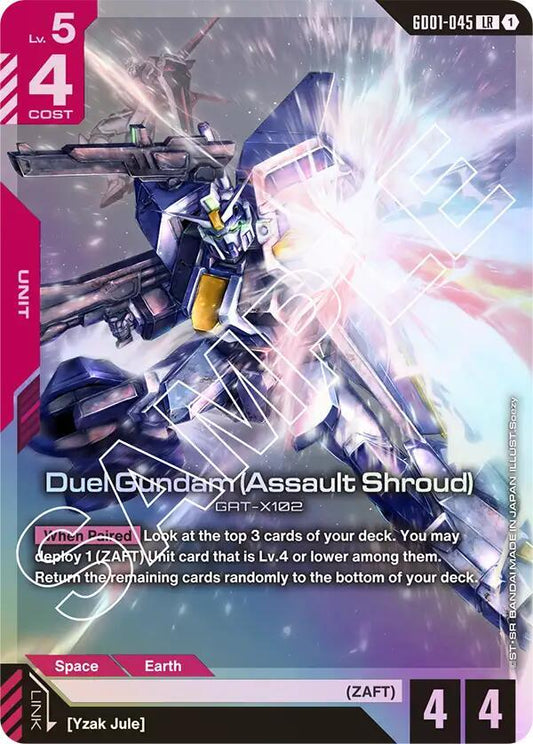 Duel Gundam (Assault Shroud) - Newtype Rising (GD01) NM *FOIL*