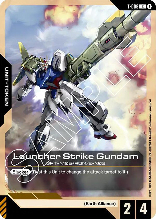 Launcher Strike Gundam (T-009) Token - Newtype Rising (GD01) NM