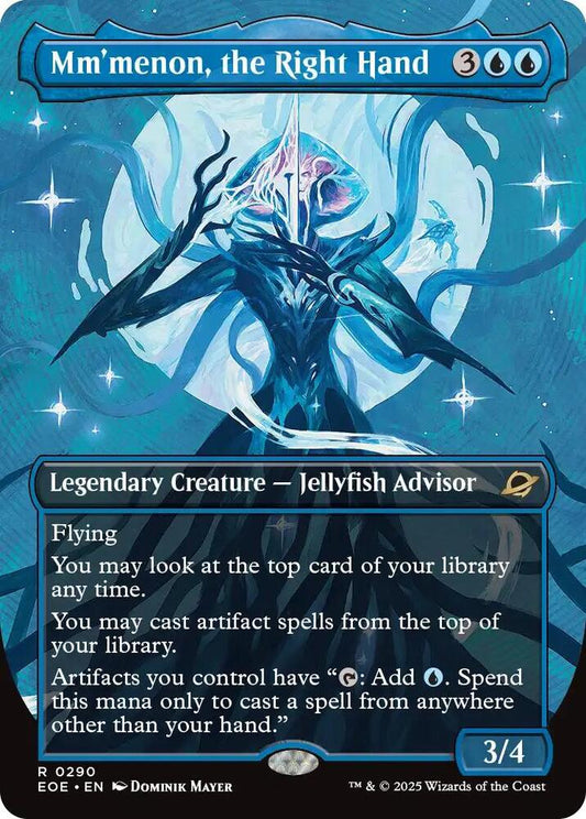 Mm'menon, the Right Hand (Borderless) - Edge of Eternities (EOE) NM *FOIL*