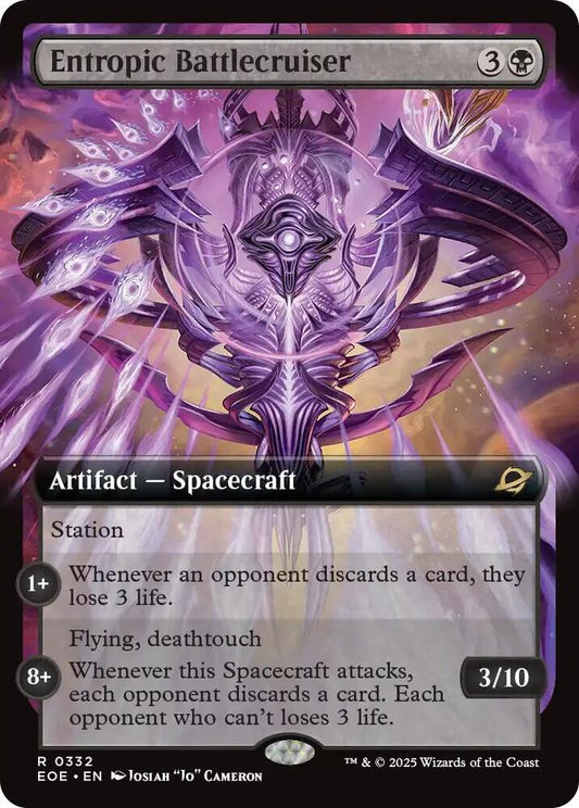 Entropic Battlecruiser (Extended Art) - Edge of Eternities (EOE) NM *FOIL*