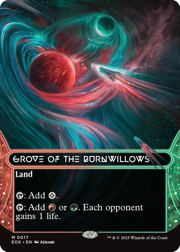Grove of the Burnwillows (0017) (Borderless) - Edge of Eternities: Stellar Sights (EOS) LP *FOIL*