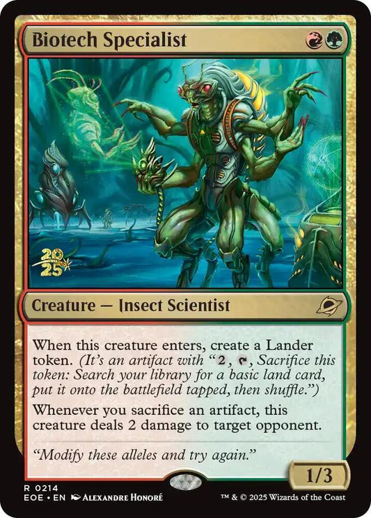 Biotech Specialist - Prerelease Cards (PRE) NM *FOIL* SEALED