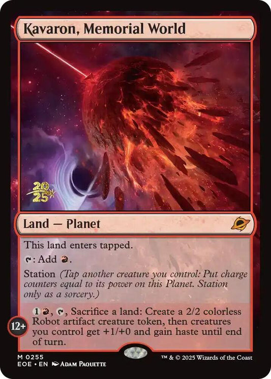Kavaron, Memorial World - Prerelease Cards (PRE) NM *FOIL* SEALED