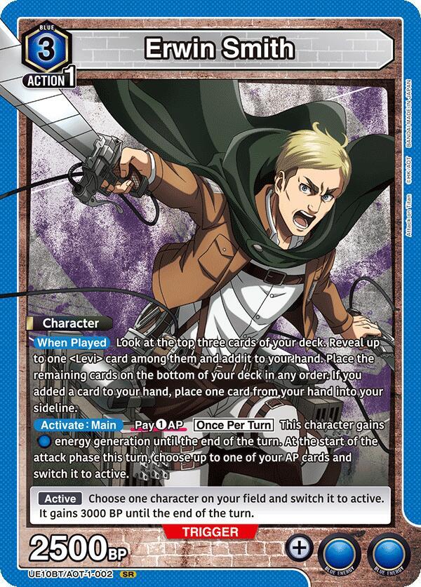 Erwin Smith (002) - UE10BT: Attack on Titan (UE10BT) NM *FOIL*