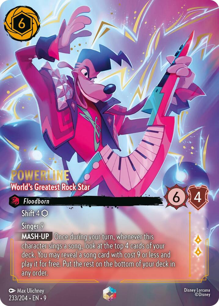 Powerline - World's Greatest Rock Star (Enchanted) - Fabled (9) NM *FOIL*