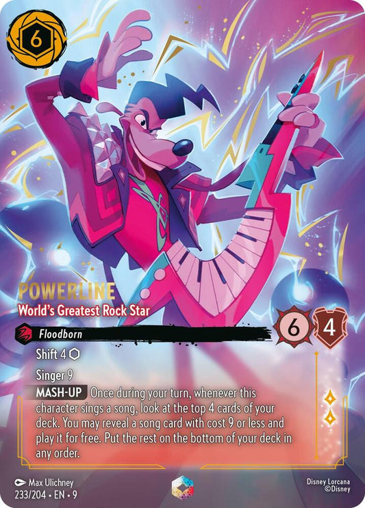 Powerline - World's Greatest Rock Star (Enchanted) - Fabled (9) NM *FOIL*