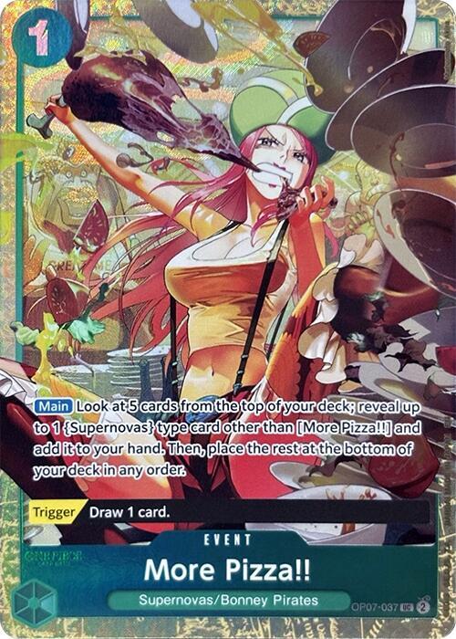 More Pizza!! (Premium Card Collection -Best Selection Vol. 4-) - One Piece Promotion Cards (OP-PR) NM *FOIL*