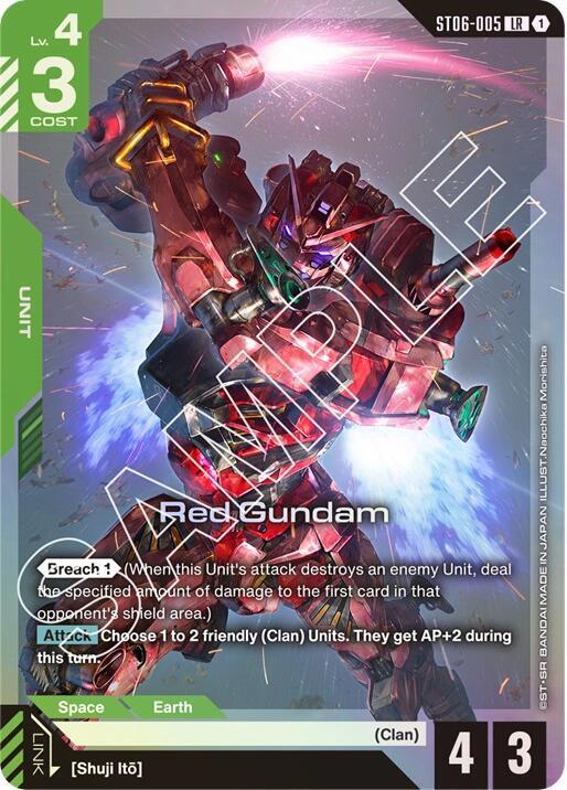 Red Gundam - Starter Deck 06: Clan Unity (ST06) NM *FOIL*