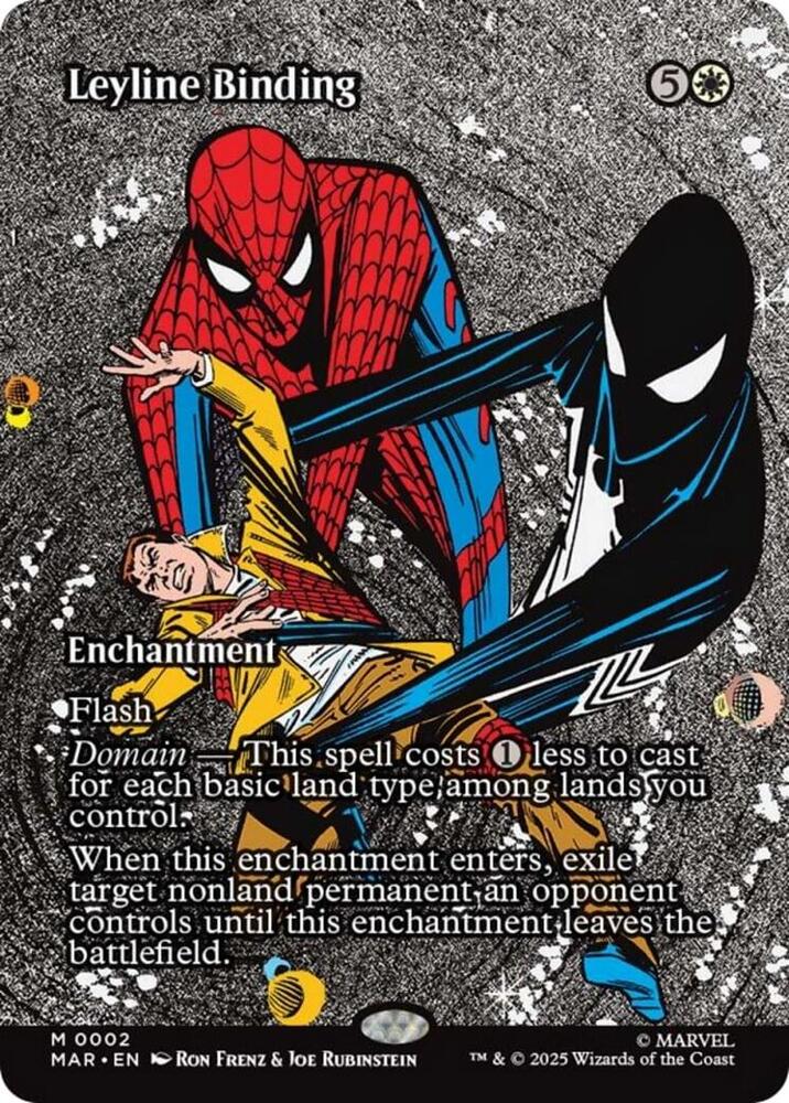 Leyline Binding (Borderless) - Marvel Universe Eternal-Legal (MAR) NM *FOIL*