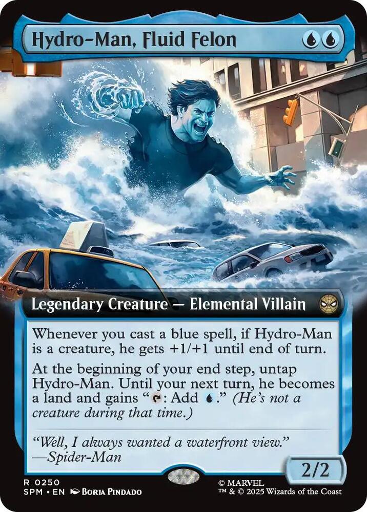 Hydro-Man, Fluid Felon (Extended Art) - Marvel's Spider-Man (SPM) NM *FOIL*