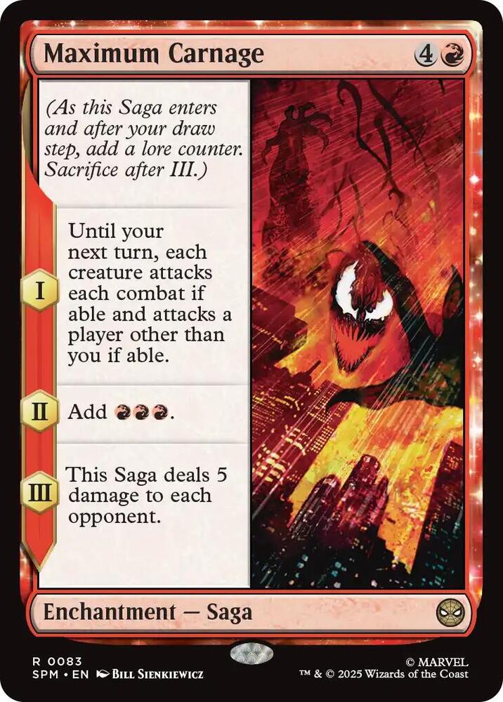 Maximum Carnage - Marvel's Spider-Man (SPM) NM *FOIL*