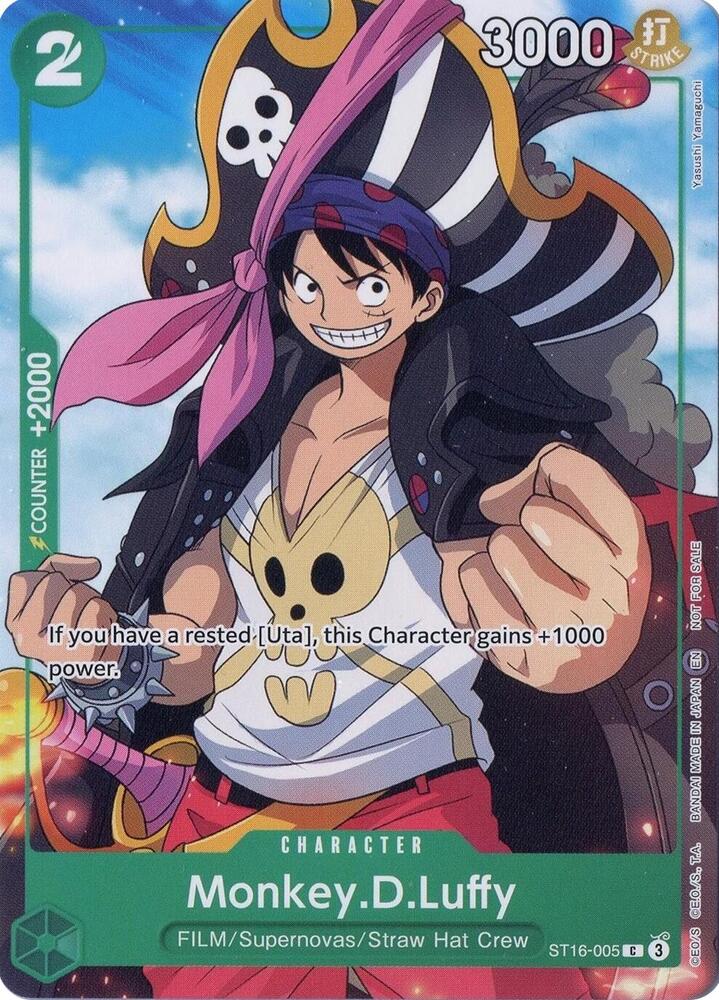 Monkey.D.Luffy (Welcome Pack Vol. 2) - One Piece Promotion Cards (OP-PR) NM