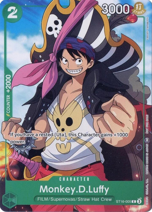 Monkey.D.Luffy (Welcome Pack Vol. 2) - One Piece Promotion Cards (OP-PR) NM