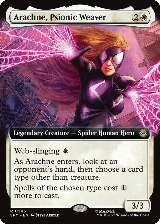 Arachne, Psionic Weaver (Extended Art) - Marvel's Spider-Man (SPM) NM *FOIL*