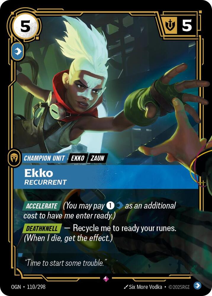 Ekko - Recurrent - Origins (OGN) NM *FOIL*