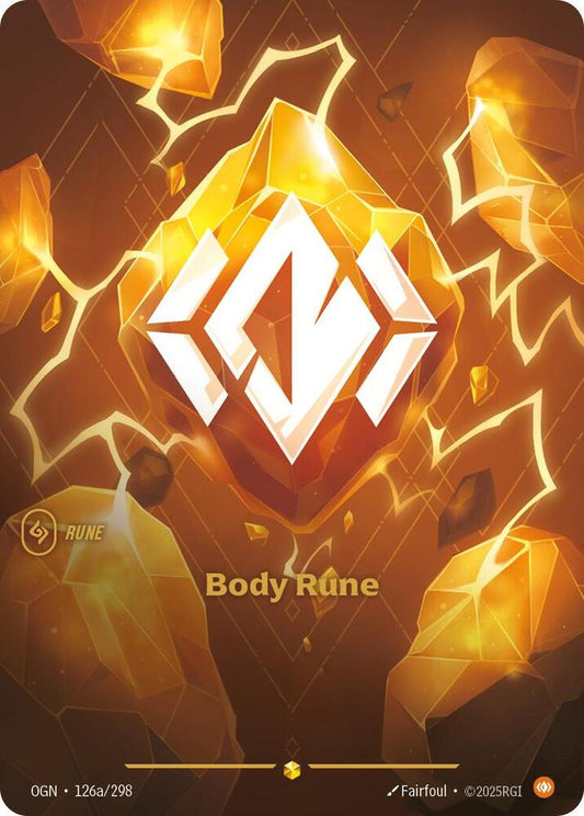 Body Rune (Alternate Art) - Origins (OGN) NM *FOIL*