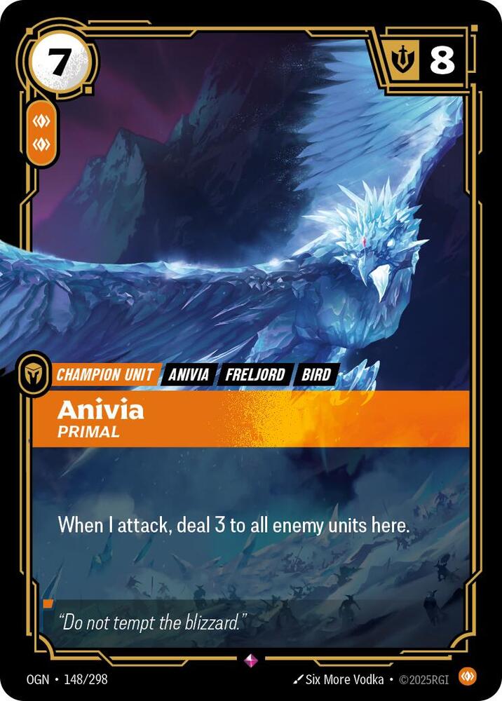 Anivia - Primal - Origins (OGN) NM *FOIL*