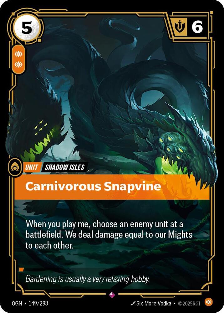 Carnivorous Snapvine - Origins (OGN) NM *FOIL*