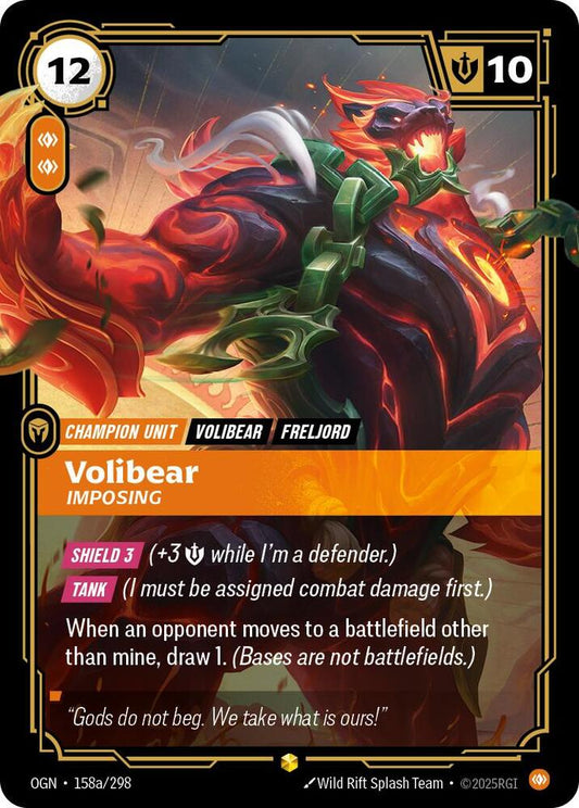 Volibear - Imposing (Alternate Art) - Origins (OGN) NM *FOIL*
