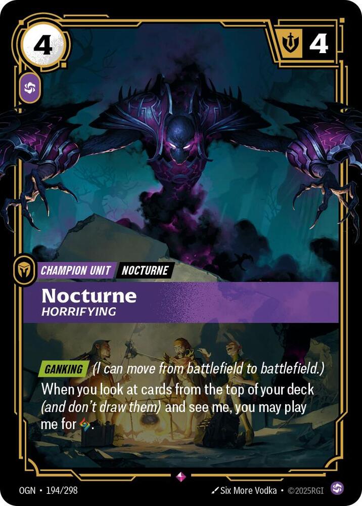 Nocturne - Horrifying - Origins (OGN) NM *FOIL*