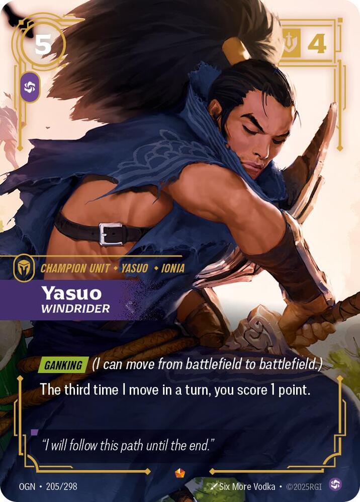 Yasuo - Windrider - Origins (OGN) NM *FOIL*