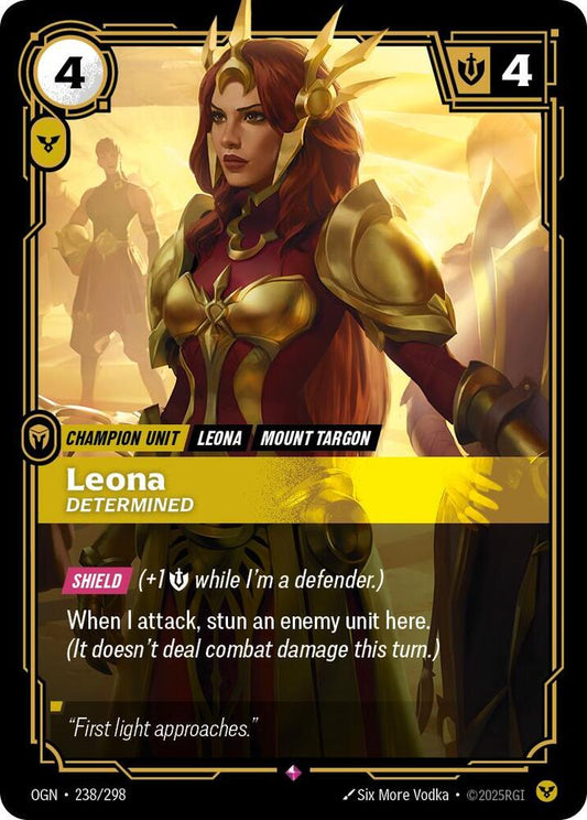Leona - Determined - Origins (OGN) NM *FOIL*