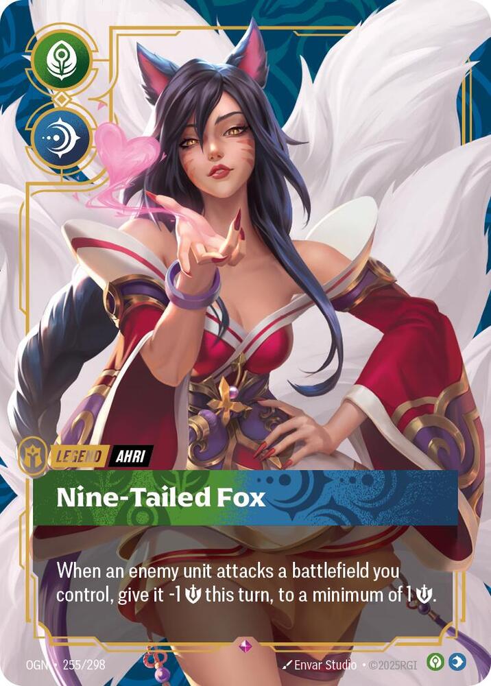 Ahri - Nine-Tailed Fox - Origins (OGN) NM *FOIL*