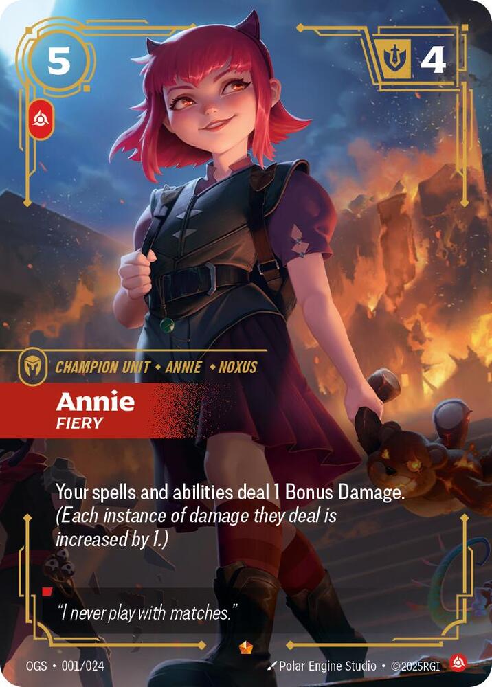 Annie - Fiery - Origins: Proving Grounds (OGS:PG) NM