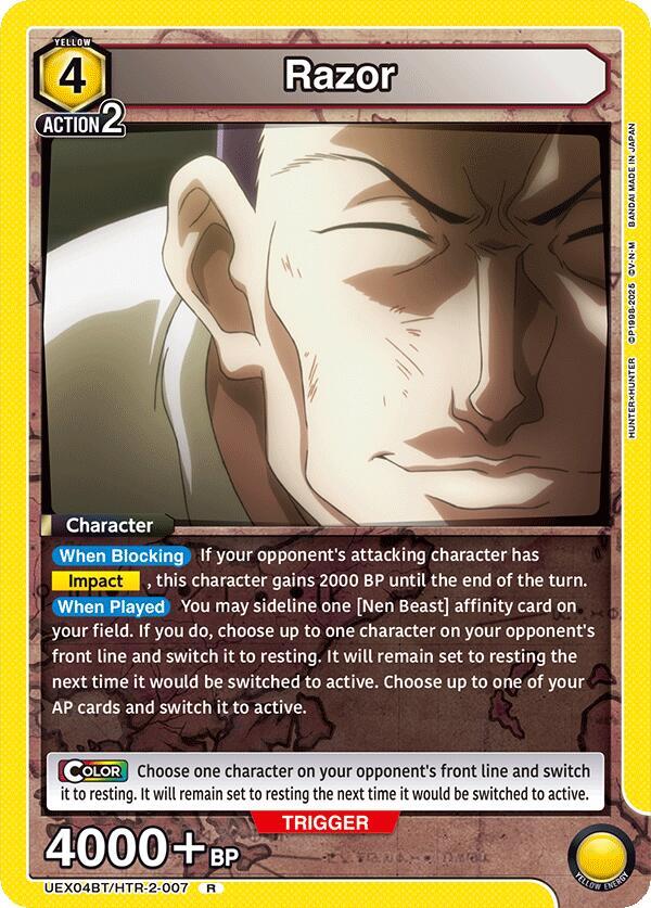 Razor (007) - UEX04BT: HUNTER X HUNTER Vol.2 (UEX04BT) NM *FOIL*