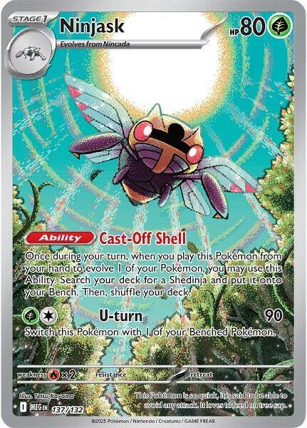 Ninjask - 137/132 - ME01: Mega Evolution (MEG) NM *FOIL*
