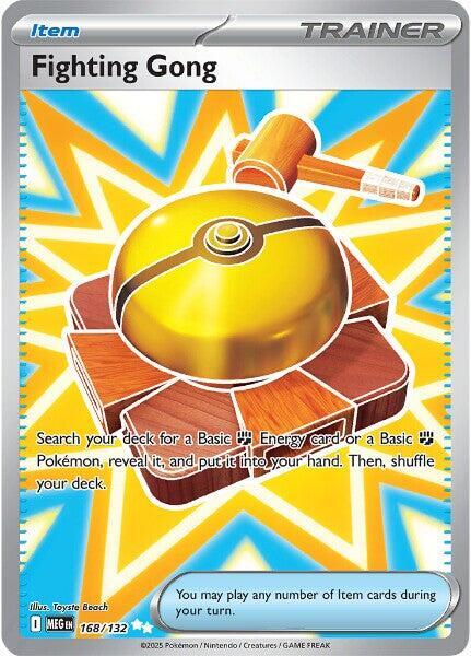 Fighting Gong - 168/132 - ME01: Mega Evolution (MEG) NM *FOIL*