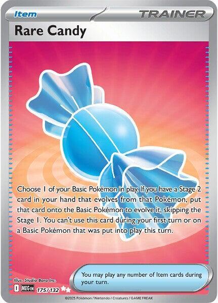 Rare Candy - 175/132 - ME01: Mega Evolution (MEG) NM *FOIL*