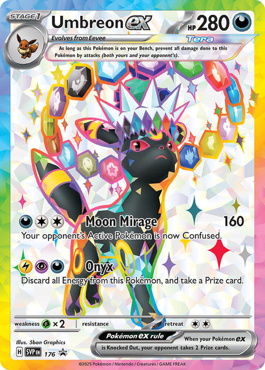 Umbreon ex - 176 - SV: Scarlet & Violet Promo Cards (SVP) NM *FOIL*