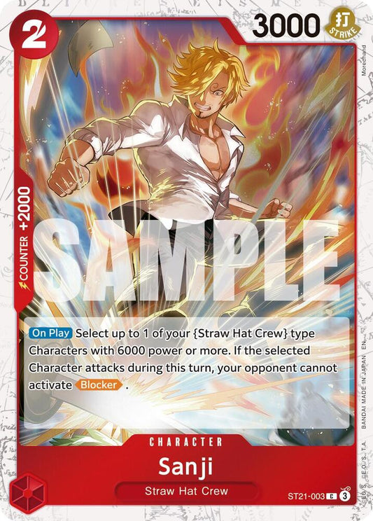 Sanji - ST21-003 (Pirate Foil) - Premium Booster -The Best- Vol. 2 (PRB-02) NM *FOIL*