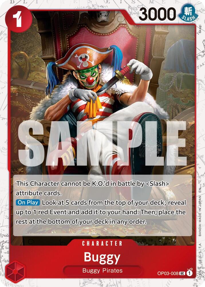 Buggy - OP03-008 (Pirate Foil) - Premium Booster -The Best- Vol. 2 (PRB-02) NM *FOIL*