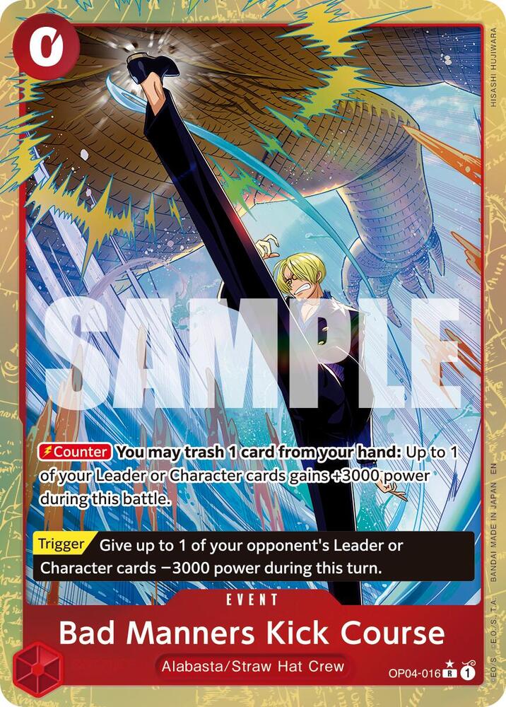Bad Manners Kick Course (Alternate Art) - Premium Booster -The Best- Vol. 2 (PRB-02) NM *FOIL*