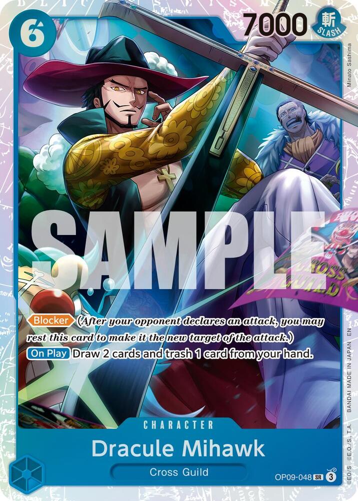 Dracule Mihawk - OP09-048 (Reprint) - Premium Booster -The Best- Vol. 2 (PRB-02) NM *FOIL*