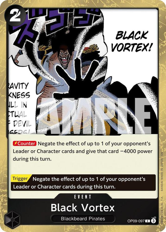 Black Vortex (Pirate Foil) - Premium Booster -The Best- Vol. 2 (PRB-02) NM *FOIL*