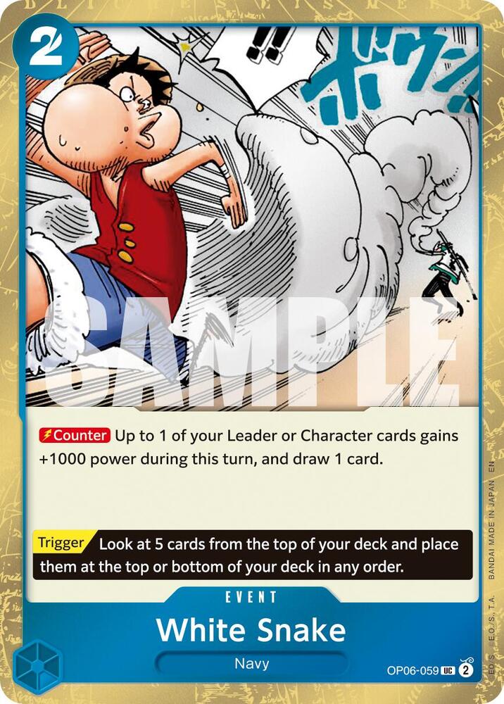 White Snake (Pirate Foil) - Premium Booster -The Best- Vol. 2 (PRB-02) NM *FOIL*