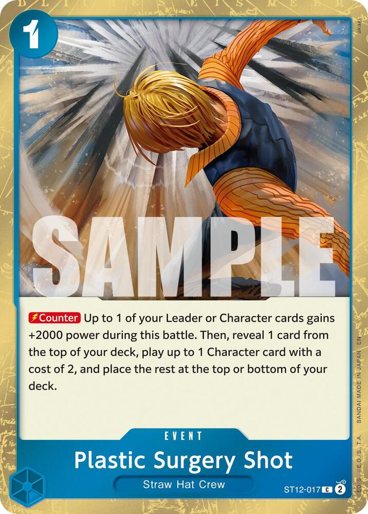 Plastic Surgery Shot - ST12-017 (Pirate Foil) - Premium Booster -The Best- Vol. 2 (PRB-02) NM *FOIL*