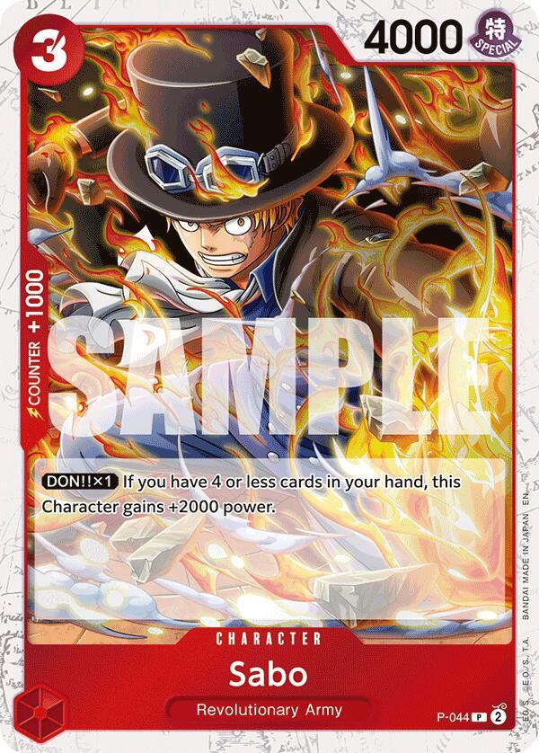 Sabo - P-044 (Pirate Foil) - Premium Booster -The Best- Vol. 2 (PRB-02) NM *FOIL*