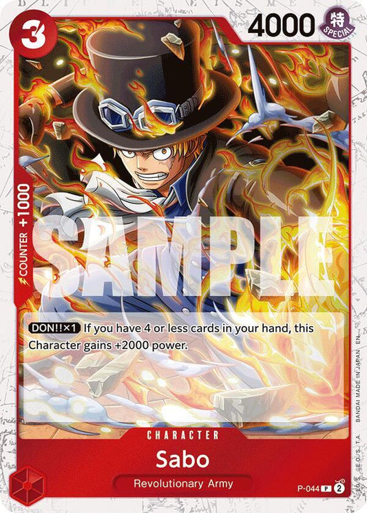 Sabo - P-044 (Pirate Foil) - Premium Booster -The Best- Vol. 2 (PRB-02) NM *FOIL*