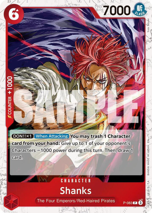 Shanks - P-083 (Pirate Foil) - Premium Booster -The Best- Vol. 2 (PRB-02) NM *FOIL*