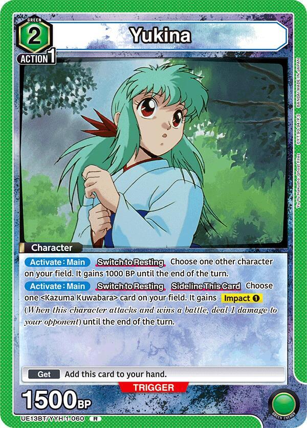 Yukina (060) (Box Topper Foil) - UE13BT: Yu Yu Hakusho: Ghost Files (UE13BT) NM *FOIL*
