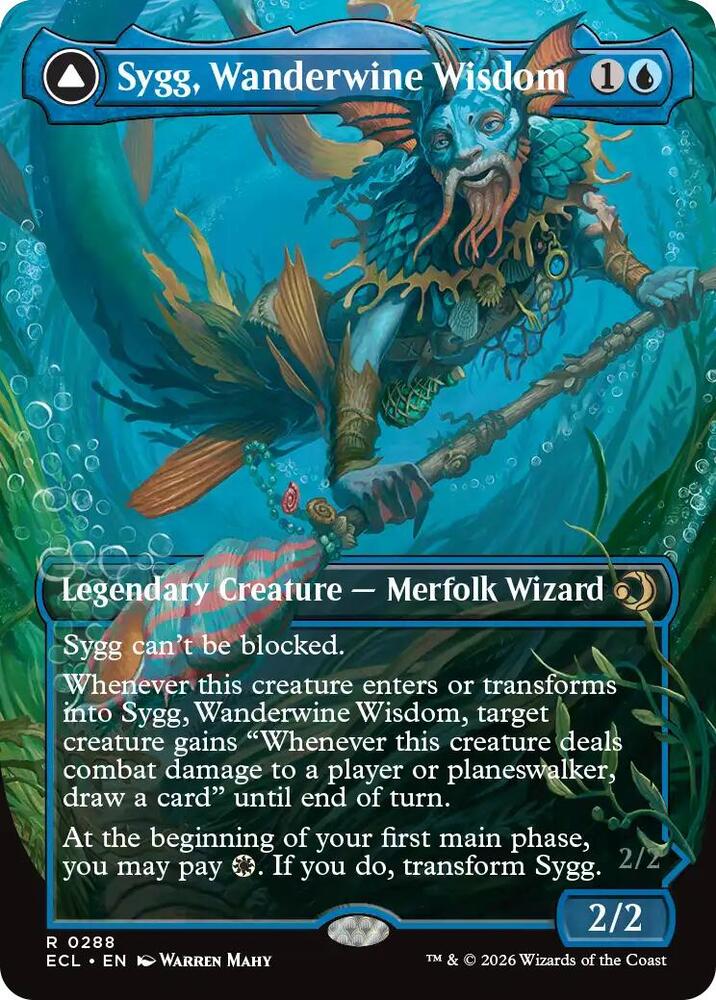 Sygg, Wanderwine Wisdom (Borderless) - Lorwyn Eclipsed (ECL) NM