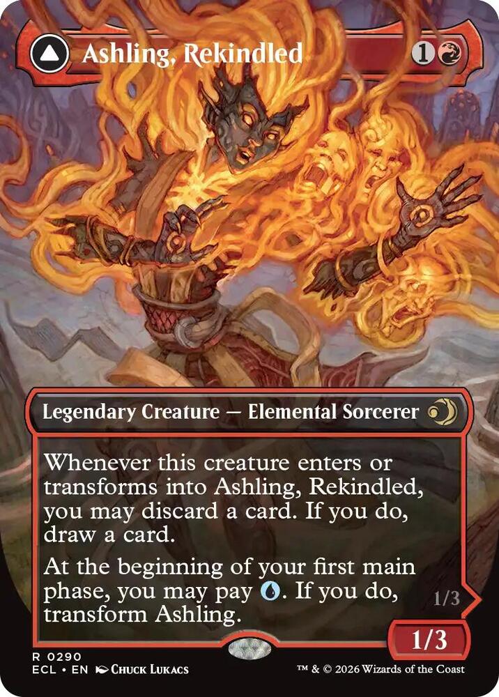 Ashling, Rekindled (Borderless) - Lorwyn Eclipsed (ECL) NM