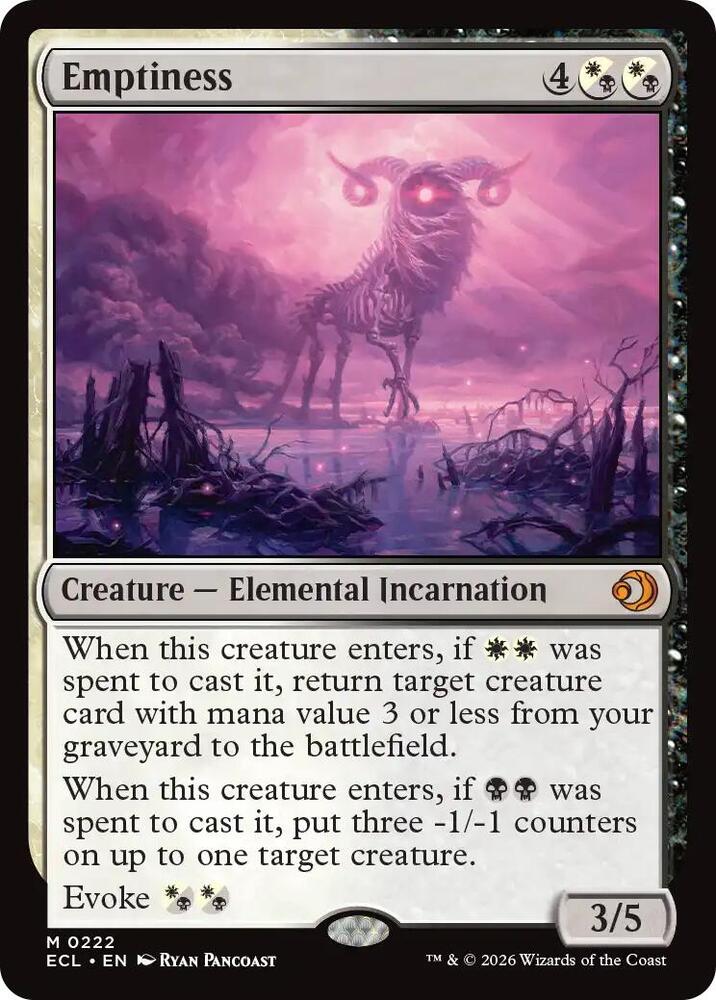 Emptiness - Lorwyn Eclipsed (ECL) NM *FOIL*