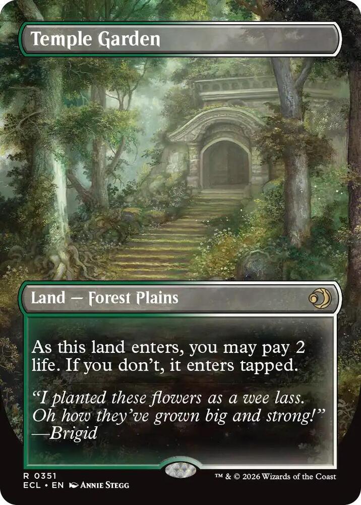 Temple Garden (Borderless) - Lorwyn Eclipsed (ECL) NM